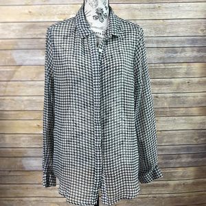 Ricki's sheer button down